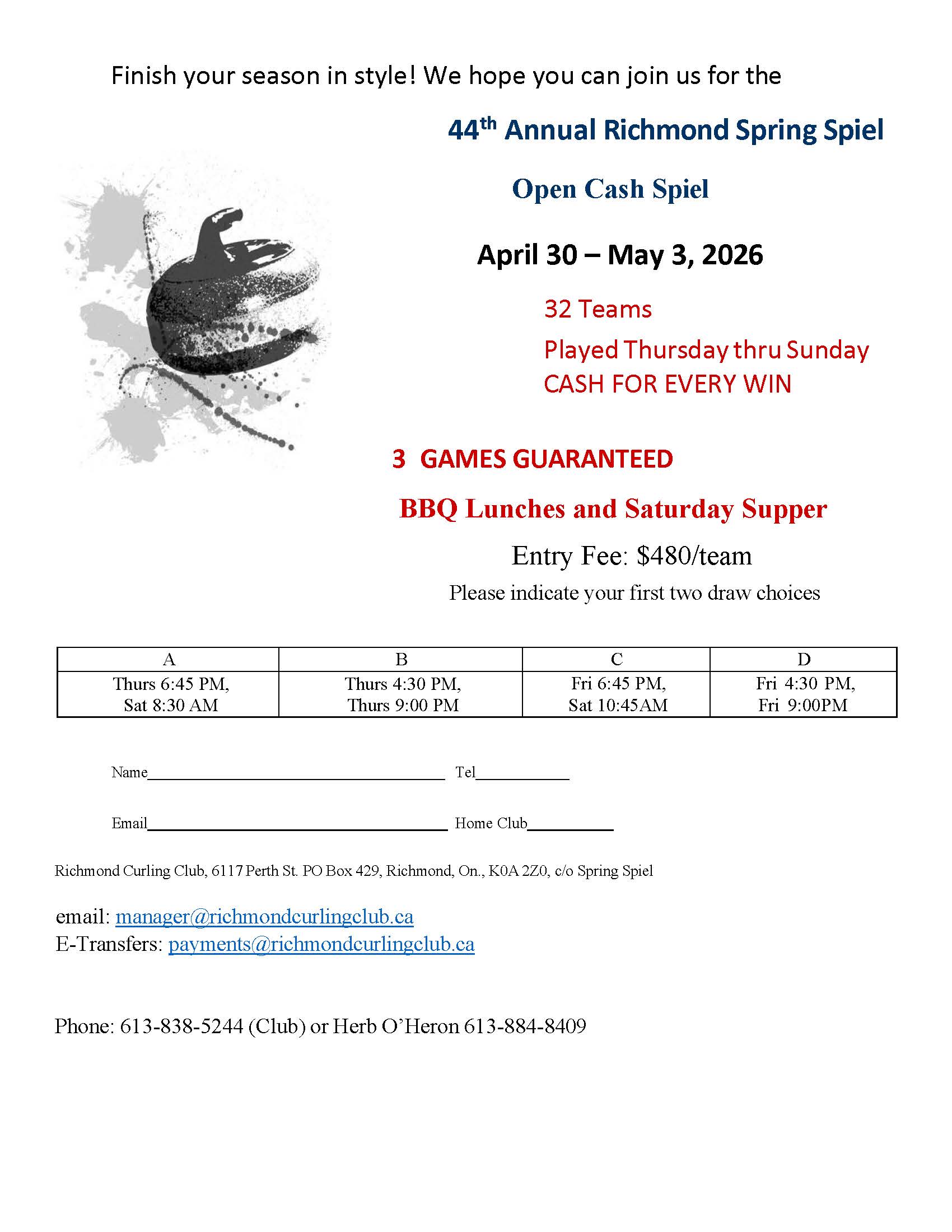 Spring Spiel 2026 Poster